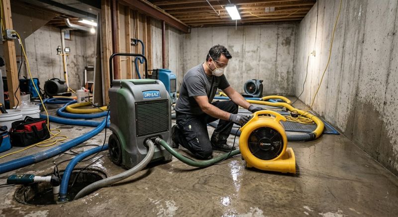 Basement Drying in Gilbert, AZ