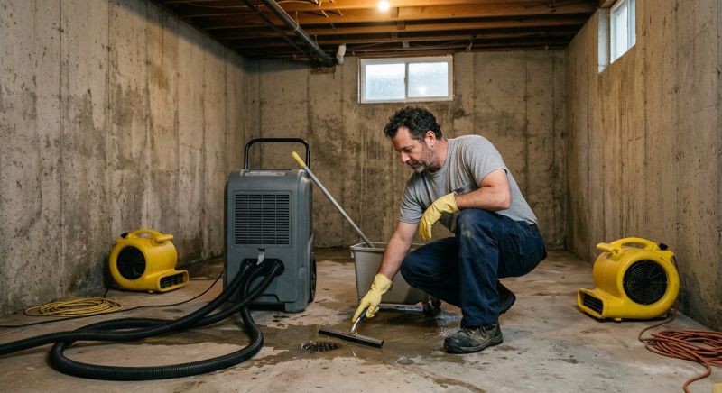 Basement Drying in Gilbert, AZ
