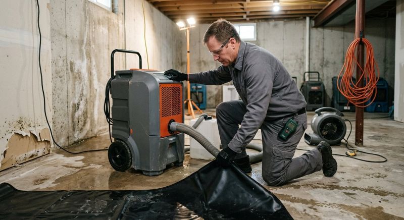 Basement Drying in Gilbert, AZ