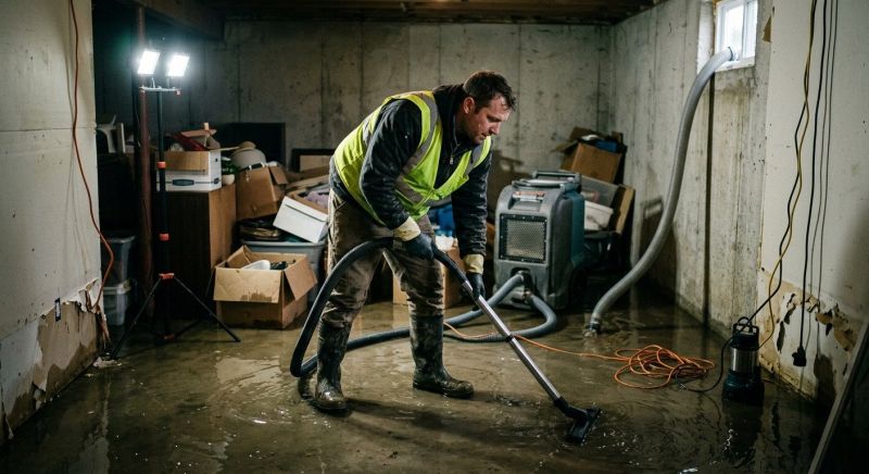 Basement Water Mitigation in Gilbert, AZ