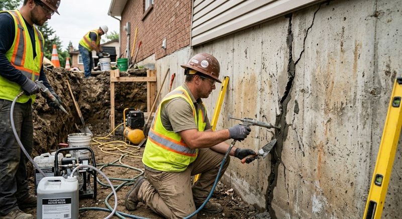 Cracked Foundation Repair in Columbus, OH