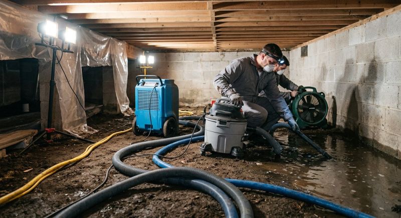 Crawlspace Water Restoration in Gilbert, AZ