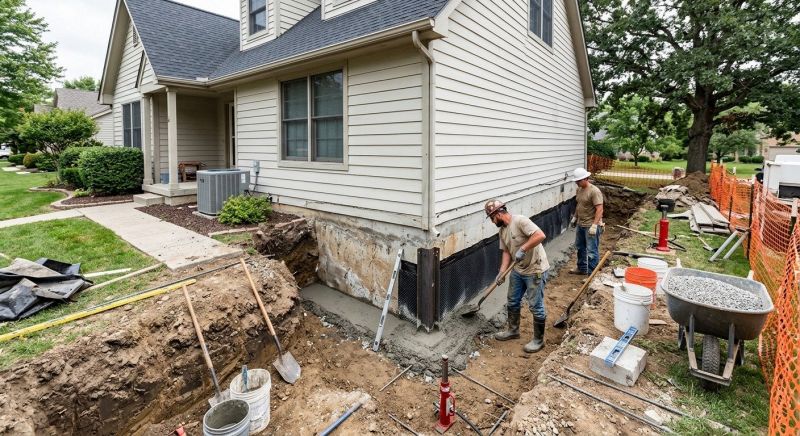 Exterior Foundation Repair in Columbus, OH