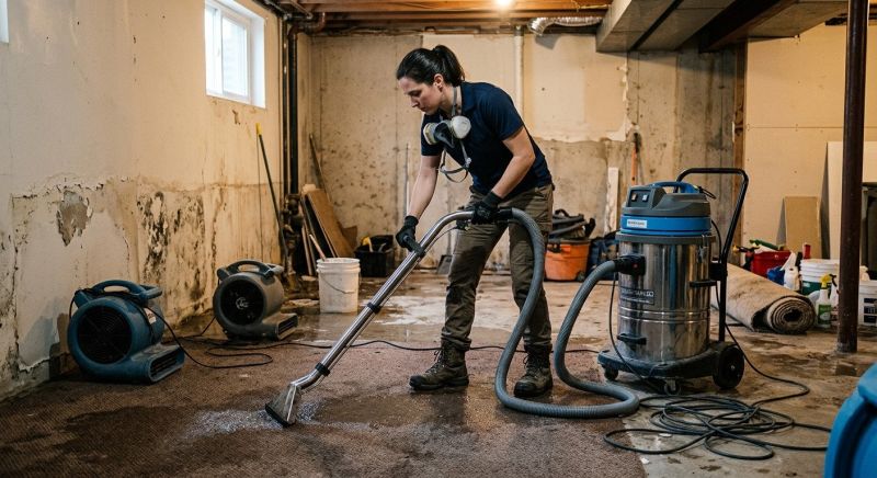 Flooded Basement Cleanup in Mesa, AZ