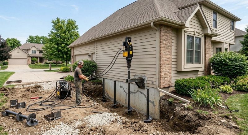 Helical Pile Installation in Tampa, FL
