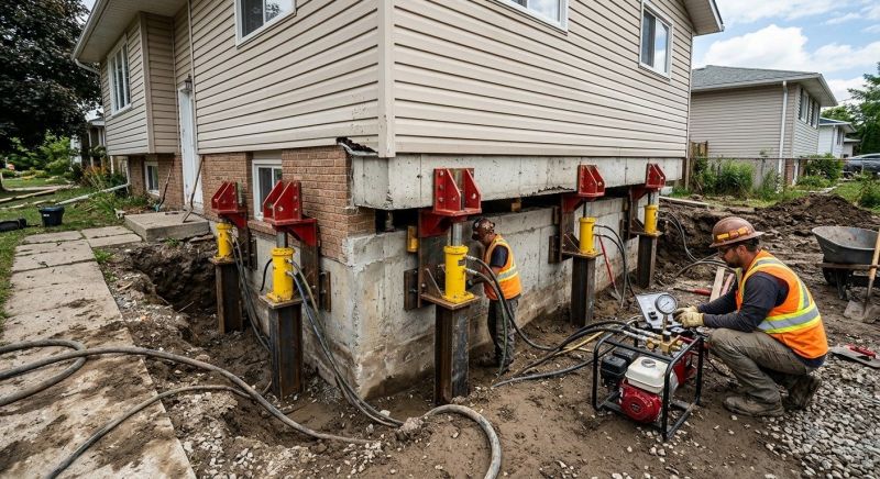 Sinking Foundation Lifting in Columbus, OH