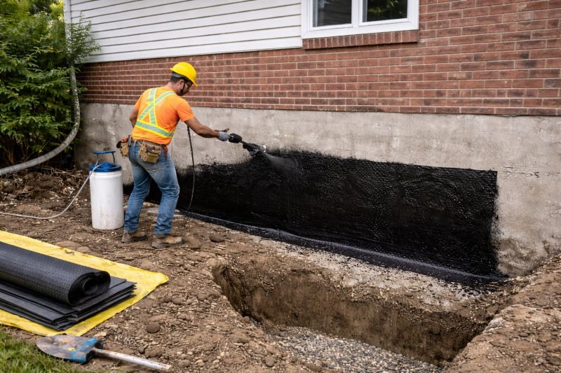 Wall Waterproofing in Fredericksburg, VA