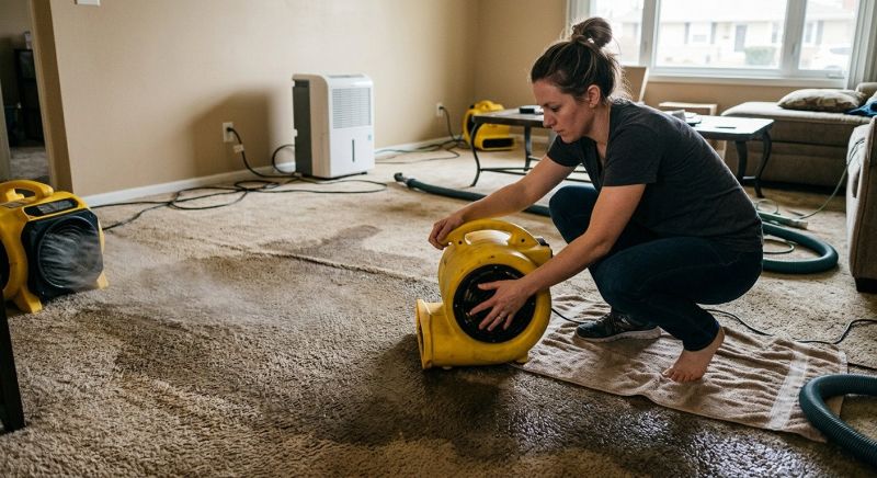 Wet Carpet Drying in Phoenix, AZ